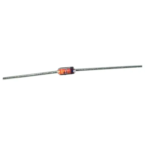 1N60 is a point contact diode employing N-form Germanium and gives an efficient and excellent linearity when used in TV image detection, FM detecton , radio AM detection etc. 

DO-7 moulded glass axial package. Band denotes cathode end.