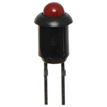 3mm Red LED with plastic bezel