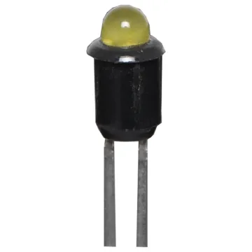 3mm Yellow LED with plastic bezel