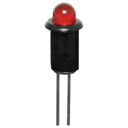 5mm Red LED with plastic bezel