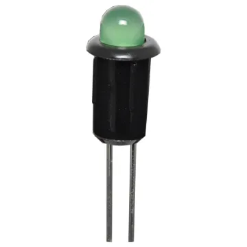 5mm Green LED with plastic bezel