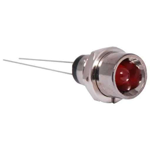 Mounting hole: 8mm.
Forward current mA: 20
Typical voltage: 3
Max voltage: 3.2
Angle: 50
mcd: 50