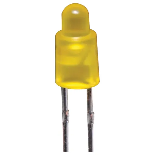 3mm Yellow LED Thru-Panel Type