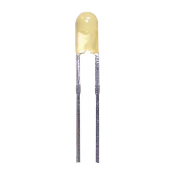 3mm Yellow LED Thru-Panel No Flange Type. 
For use in bezel's or custom panel arrangements.