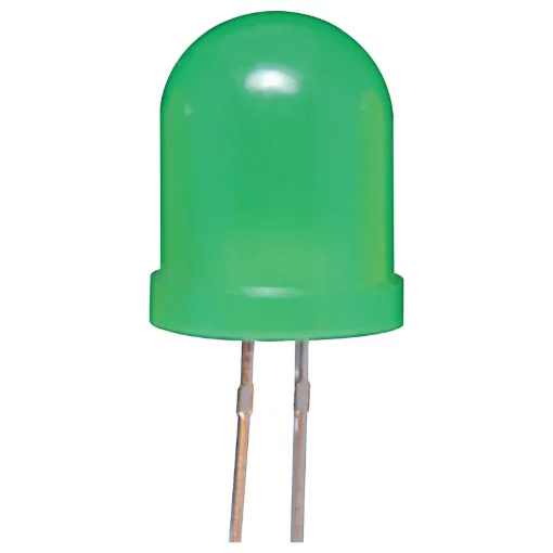 10mm Led Green

Viewing Angle: 50 degrees
Brightness: 100mcd
Voltage Typical: 2.2V
Voltage Max: 2.6V
Current: 30mA
Current Peak: 150mA