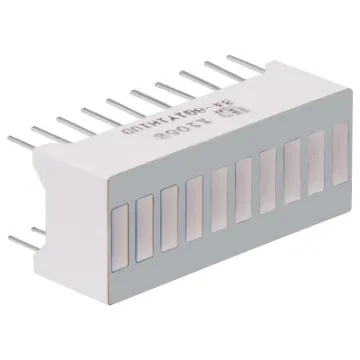 PCB Mount Bar Graph LED display

Two or more of these bar graphs can be ganged together to give a longer LED display. 
Size: 25.3 x 10.16mm.
Uses standard 20 pin DIL spacing