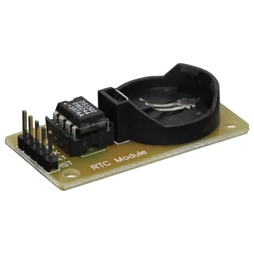 The DS1302 trickle-charge timekeeping chip contains a real-time clock/calendar and 31 bytes of static RAM. It communicates with a microprocessor via a simple serial interface. The real-time clock/calendar provides seconds, minutes, hours, day, date, month, and year information. The end of the month date is automatically adjusted for months with few