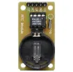 The DS1302 trickle-charge timekeeping chip contains a real-time clock/calendar and 31 bytes of static RAM. It communicates with a microprocessor via a simple serial interface. The real-time clock/calendar provides seconds, minutes, hours, day, date, month, and year information. The end of the month date is automatically adjusted for months with few