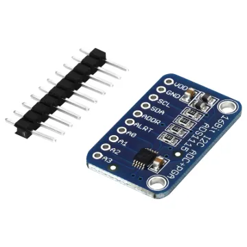 A popular high precision ADC for microcontroller designs with 860 samples/sec over I2C. 2-5V input.