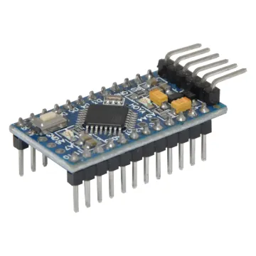 Measuring a tiny (0.8mm) thick the Arduino Pro Mini comes unpopulated enabling you to solder in any connector or wire with any orientation you need. Ideal for experienced Arduino users or building into a compact embedded design. This board connects directly to the FTDI basic breakout board and supports auto-reset.