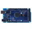 The Arduino Mega 2560 is a microcontroller board based on the ATmega2560. It has 54 digital input/output pins (of which 14 can be used as PWM outputs), 16 analog inputs, 4 UARTs (hardware serial ports), a 16 MHz crystal oscillator, a USB connection, a power jack, an ICSP header, and a reset button. It contains everything needed to support the micro