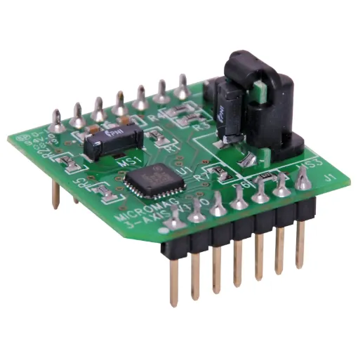 A high performance magnetic field sensing module designed for use in solid state navigation & compassing equipment in automotive, marine and aeronautic applications.  Output can be fed directly into a microprocessor such as Arduino boards.