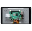 The 7" Touchscreen Monitor for Raspberry Pi gives users the ability to create all-in-one, integrated projects such as tablets, infotainment systems and embedded projects. The 800 x 480 display connects via an adapter board.