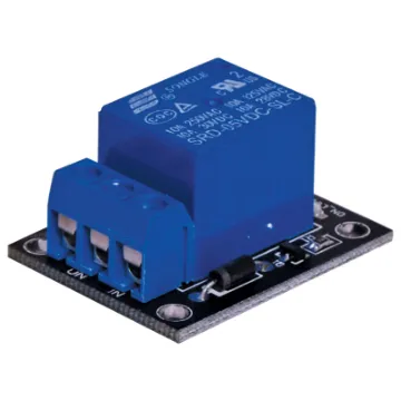 This 5V relay module is suitable for integration with many types of micro control systems, including Arduino. Ideal for home appliance control. 5V-12V TIL control signal suitable for controlling DC / AC signal. The module is perfect for common Arduino applications.

- Suitable for SCM development, home appliance control
- 5V-12V TTL control sign