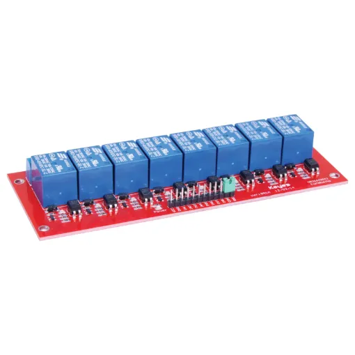 This is a 5V 8-Channel Relay interface board, Be able to control various appliances, and other equipments equipment with large current. It can be controlled directly by Micro-controller (Raspberry Pi, Arduino , 8051, AVR, PIC, DSP, ARM, ARM, MSP430, TTL logic).
5V 4-Channel Relay interface board, and each one needs 15-20mA Driver Current.