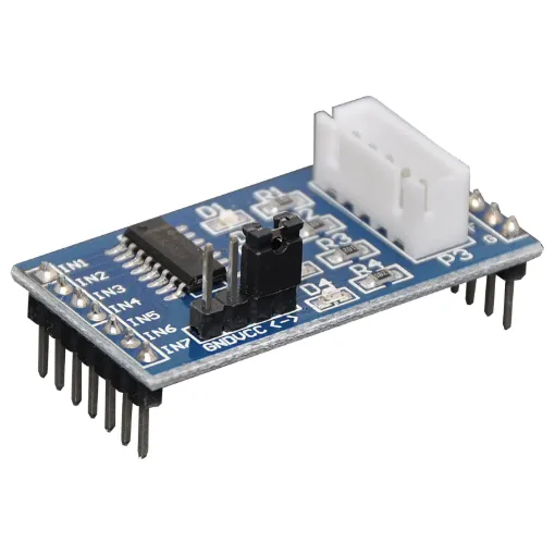 On-board ULN2003A chipset
5-12V power supply
On-board 4-way indicator light
On-board XH-5P socket
Compatible with Arduino