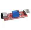This module is perfectly suited to implementing sound control to your project. This sound detection module can detect noise and produce an analog output signal that can be used to trigger a switch like response. This allows you to replace mechanical switches that have been holding back your project with something a little less noisy or to start a l