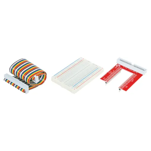 Breaks out the 40 pin GPIO bus of your Raspberry Pi and connects it to a 500 pin breadboard. Making it perfect for experimenters to start prototyping and interfacing directly with the Raspberry Pi.