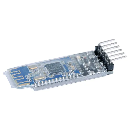 This small size Bluetooth 4.0 TTL transceiver module allows your project to communicate with other bluetooth equipped devices. Can be set as slave or master. Low standby current. 60m range. Inbuilt antenna. 3.6-6V input.  45L x 17Wmm.