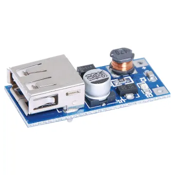 Accepts an input voltage of 1-5VDC and outputs 5V DC 600mA via USB. Ideal for powering projects from batteries such as a single 3.6V lithium cell. Very small module, easy to build into any design. 34L x 16Wmm.