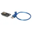 An Arduino compatible development board featuring WiFi making it ideal for plug-and-play projects.The board also features its GPIO broken out, a full USB-serial interface, NodeMCU pre-flashed and a power supply all on the one breadboard-friendly package.