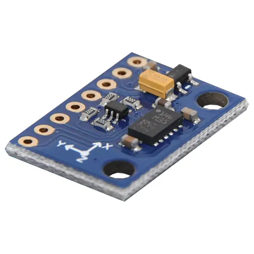 Add the power of orientation to your next project with this  triple-axis accelerometer/magnetometer compass module.