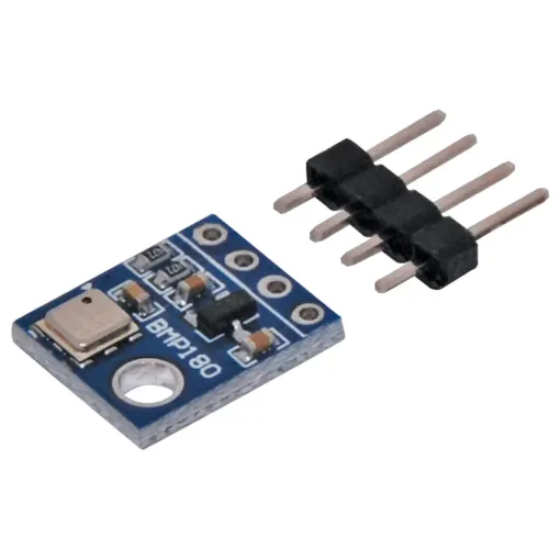 Utilises the BMP180 sensor for accurate air pressure measurement from 300-1100hPa. (+9000m to -500m). 1.8V to 6V supply voltage.