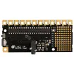The Pi Cap is an addon board for the Raspberry Pi A+, B+, 2 B, 3 B and Zero. It features a dedicated capacitive sensing IC, 3.5mm stereo audio output, push switch, RGB LED and prototyping area