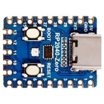 The RP2040-Zero, is a low-cost, high-performance Pico-like MCU board based on Raspberry Pi RP2040 microcontroller. 29 × multi-function GPIO pins. Configurable pin function, allows flexible development and integration.