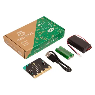 The Micro:bit go kit is easy to code with, all you need is your web browser and a micro USB cable and you are ready to start all kinds of exciting STEM/STEAM experiments, no need for any extra software to be installed. Kit includes USB cable, batteries and battery holder.