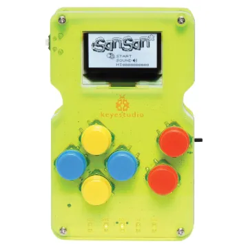In this kit, we provide the hardware of the DIY game console. You can design your own game code, upload and play!
