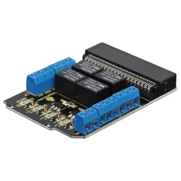 This control board features 4 x 3A 120V AC/24V DC rated relays for building in device control, and trigger other systems in your design.