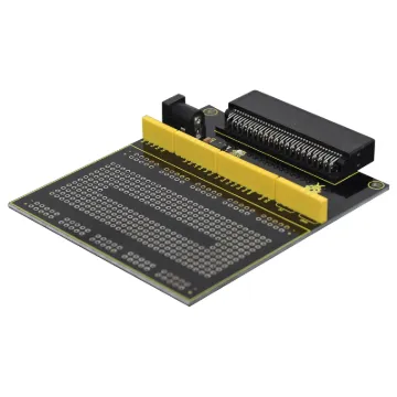 Transform the pins of the micro bit motherboard into female headers allowing you to easily connect leads and build circuits. With the addition of a power module the breakout board can directly provide power for the micro bit board and load the capability of the breakout board.