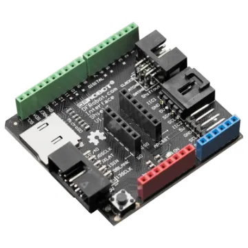 This interface shield supports multi-interfaces, SPI, IIC and SD Card.
