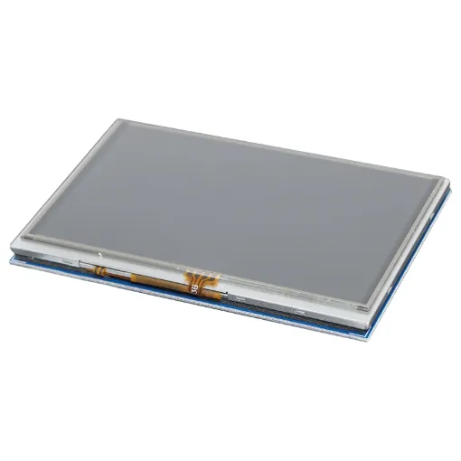 A 800 x 480 touchscreen for Raspberry Pi that supports standard HDMI interface input, compatible with and can be directly connected to Raspberry Pi (3rd, 2nd, and 1st generation).
