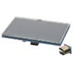 A 800 x 480 touchscreen for Raspberry Pi that supports standard HDMI interface input, compatible with and can be directly connected to Raspberry Pi (3rd, 2nd, and 1st generation).