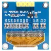 A compact monochrome 128x64 OLED display module with I2C/SPI communication. 3-5V input. 22x22x12mm.