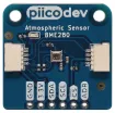 The PiicoDev® Atmospheric Sensor allows you to easily measure barometric pressure, humidity, and temperature. Use it to build your own weather station or perform experiments.