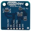 The PiicoDev® Atmospheric Sensor allows you to easily measure barometric pressure, humidity, and temperature. Use it to build your own weather station or perform experiments.