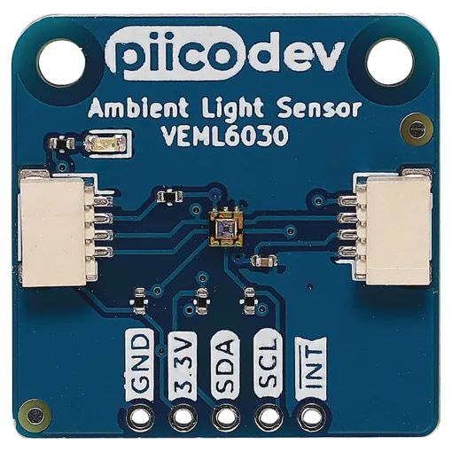 The PiicoDev® Ambient Light Sensor is a great solution for sensing ambient light levels.