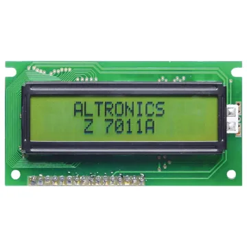 This compact LCD module has 96 inbuilt ASCII characters as well as 92 special letters and 8 custom characters, which can be displayed on a 16 character by 2 line screen. The module will hold the current input on the display using its own built in memory,