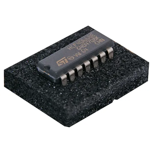 Antistatic sheeting for storing CMOS IC's LSI's etc. 3M type. 225mm x 150mm sheet.IC Not included
