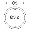 Picture of M3 x 20mm Untapped Nylon Spacer Pk 1000
