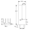 Picture of 10 x 44mm TO220 PCB Mount Heatsink
