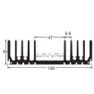 Picture of 128 x 75mm Extra Heavy Duty Heatsink
