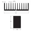 Picture of 200 x 75 x 48mm Diecast Heatsink