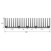 Picture of 35 x 218mm Medium Duty Fin Heatsink