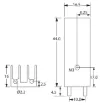 Picture of 16 x 44mm TO220 PCB Mount Heatsink