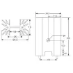 Picture of 34 x 50mm Heavy Duty TO-3P PCB Mount Heatsink