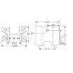 Picture of 34 x 25mm Heavy Duty TO3P PCB Mount Heatsink